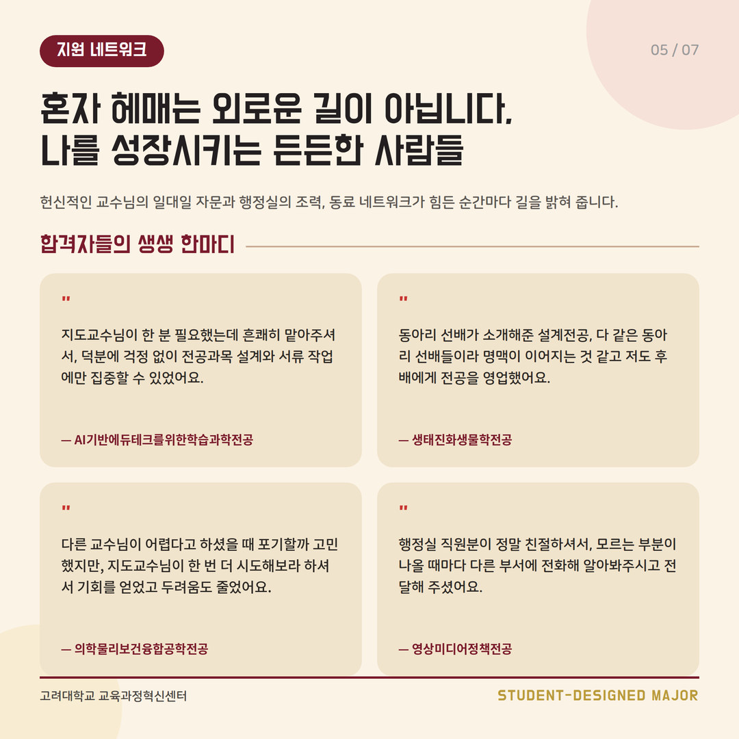 지원 네트워크: 혼자 헤매는 외로운 길이 아닙니다. 나를 성장시키는 든든한 사람들